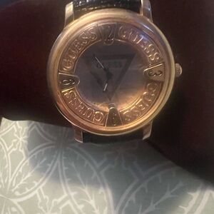 Guess Black and Gold Timepiece